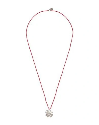 Marni Woman Necklace Red Size - Metal In Pink
