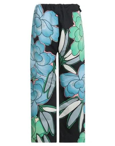 Marni Woman Pants Azure Size 8 Cotton, Linen In Blue