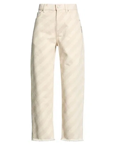 Marni Babies'  Woman Pants Beige Size 8 Cotton In Neutral
