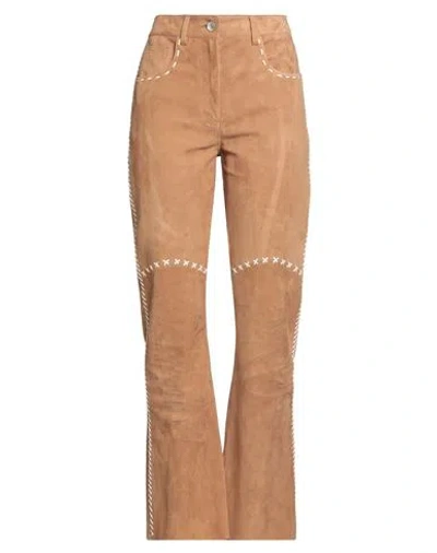 Marni Woman Pants Camel Size 6 Lambskin