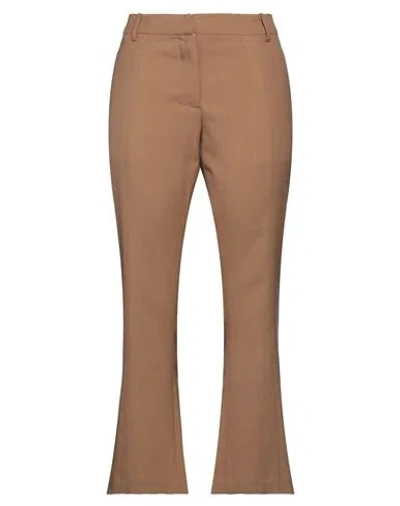 Marni Woman Pants Camel Size 10 Virgin Wool In Beige