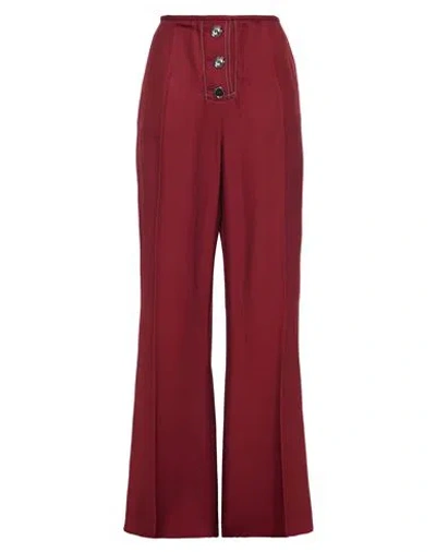 Marni Woman Pants Garnet Size 4 Polyester, Cotton In Red