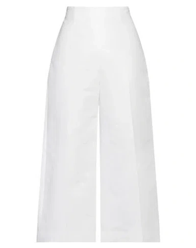 Marni Woman Pants Off White Size 4 Cotton