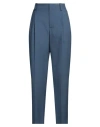 Marni Woman Pants Slate Blue Size 8 Virgin Wool In Blue