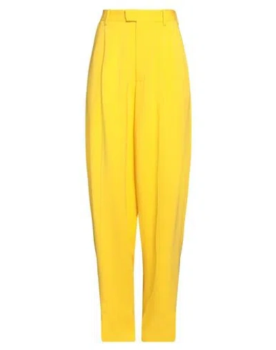 MARNI MARNI WOMAN PANTS YELLOW SIZE 8 VISCOSE, ELASTANE