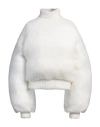 Marni Woman Puffer White Size 12 Acetate, Polyamide, Mohair Wool In White