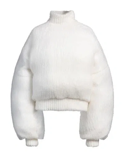 Marni Woman Puffer White Size 12 Acetate, Polyamide, Mohair Wool