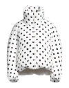 Marni Dingyun Zang Cropped Over Down Jacket With Polka Dot Pattern In White