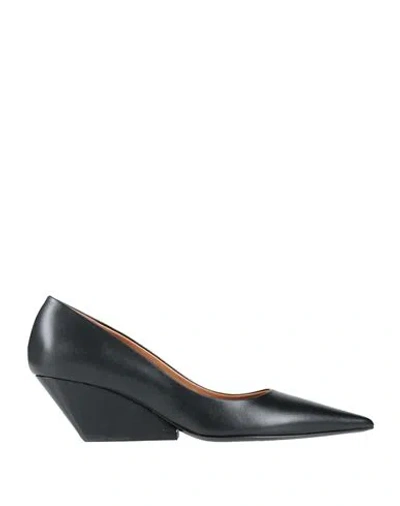 Marni Woman Pumps Black Size 8 Soft Leather