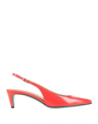Marni Woman Pumps Red Size 8 Leather