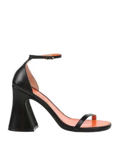 MARNI MARNI WOMAN SANDALS BLACK SIZE 7 LEATHER
