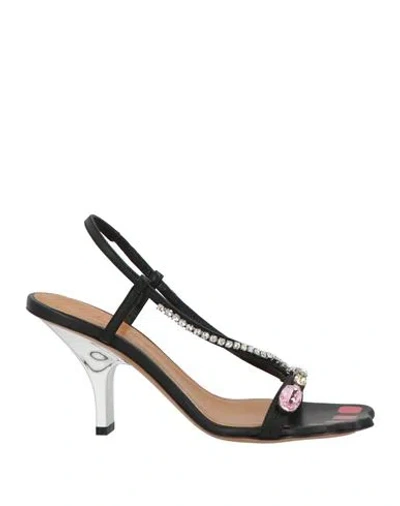 Marni Woman Sandals Black Size 8 Leather