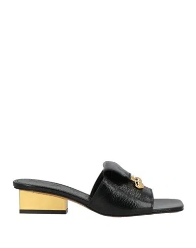 Marni Woman Sandals Black Size 8.5 Leather