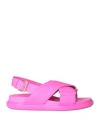 Marni Woman Sandals Fuchsia Size 6 Leather In Pink