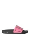 Marni Woman Sandals Magenta Size 10 Textile Fibers In Magenta