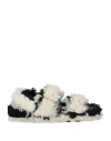 Marni Woman Sandals Off White Size 8 Shearling In Off White