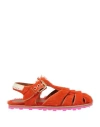 Marni Woman Sandals Orange Size 4 Leather In Orange