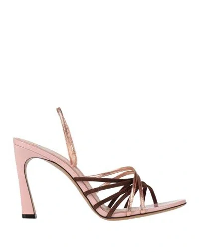 Marni Woman Sandals Pink Size 6 Leather In Purple