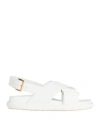 Marni Fussbett Sandals In White