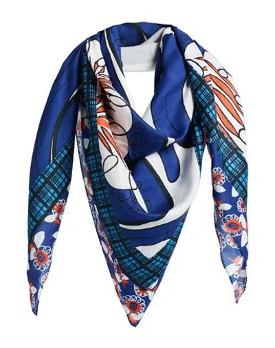 Marni Woman Scarf Blue Size - Cotton
