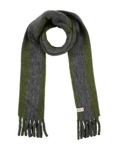 Marni Grey Alpaca Scarf In Gray