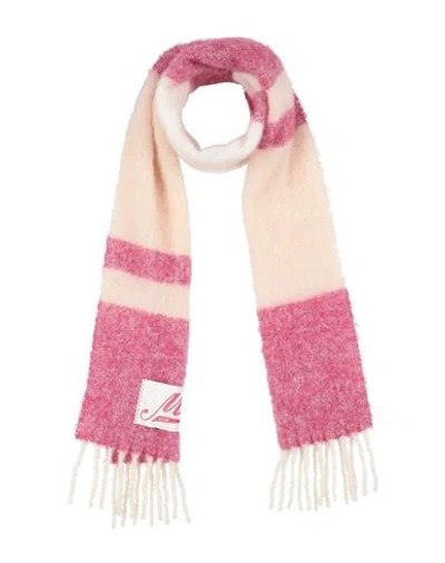 Marni Woman Scarf Magenta Size - Mohair Wool, Alpaca Wool, Virgin Wool, Polyamide In Purple