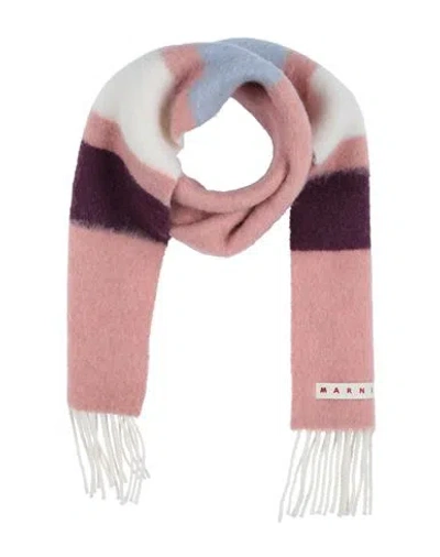 Marni Woman Scarf Pastel Pink Size - Alpaca Wool, Wool, Polyamide In Pink