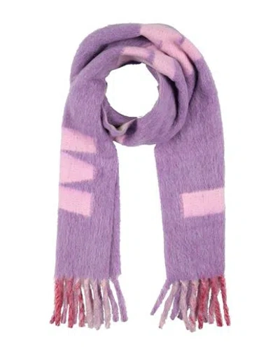 Marni Woman Scarf Purple Size - Wool, Polyamide, Alpaca Wool, Mohair Wool