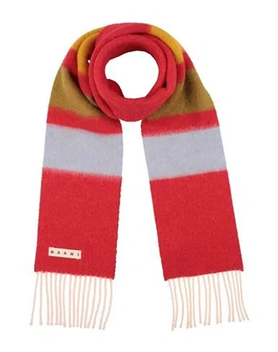 Marni Woman Scarf Red Size - Alpaca Wool, Wool, Polyamide
