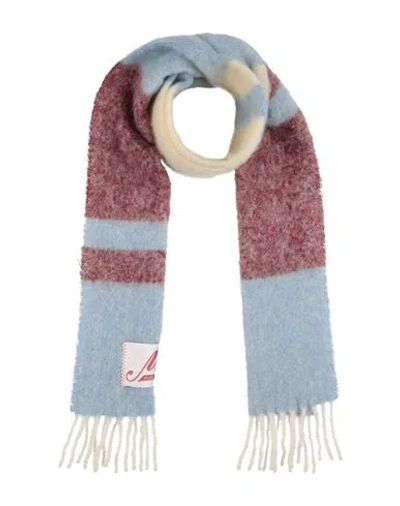 Marni Woman Scarf Sky Blue Size - Mohair Wool, Alpaca Wool, Virgin Wool, Polyamide
