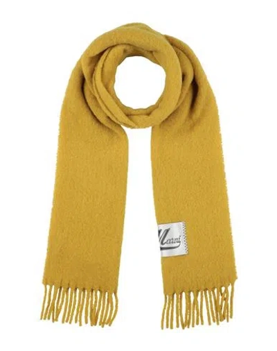 Marni Woman Scarf Yellow Size - Alpaca Wool, Polyamide