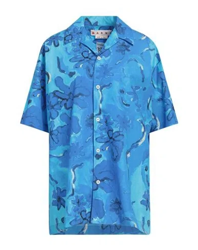 Marni Woman Shirt Blue Size 2 Cotton