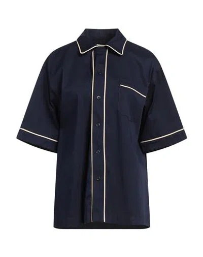 Marni Woman Shirt Blue Size 4 Cotton