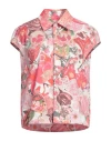 Marni Woman Shirt Coral Size 6 Cotton In Red