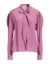 Marni Woman Shirt Light Purple Size 4 Silk