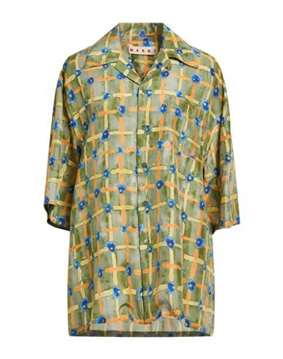 Marni Woman Shirt Military Green Size Onesize Silk