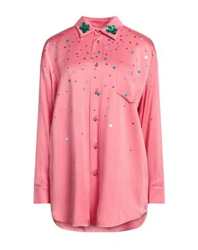 Marni Woman Shirt Pink Size 6 Acetate, Viscose
