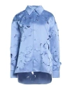 Marni Woman Shirt Purple Size 12 Viscose, Cotton In Blue