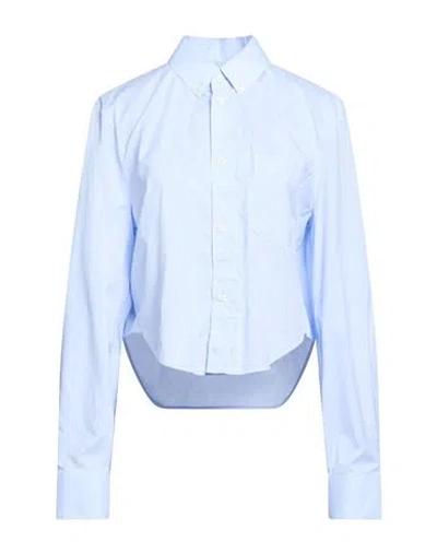 Marni Woman Shirt Sky Blue Size 2 Cotton