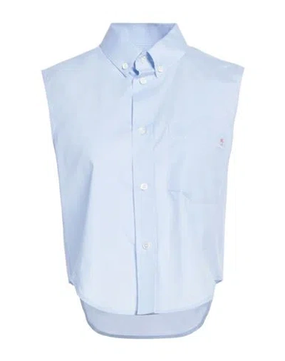 Marni Woman Shirt Sky Blue Size 6 Cotton