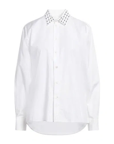Marni Woman Shirt White Size 10 Cotton, Glass