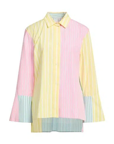 Marni Woman Shirt Yellow Size 10 Cotton In Pink