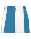 Marni Woman Shorts & Bermuda Shorts Azure Size 12 Virgin Wool In Blue