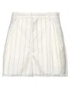 Marni Woman Shorts & Bermuda Shorts Beige Size 8 Virgin Wool In Beige