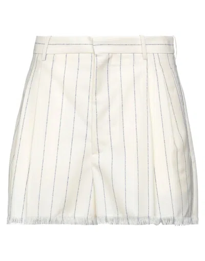 Marni Woman Shorts & Bermuda Shorts Beige Size 8 Virgin Wool