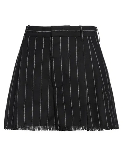 Marni Woman Shorts & Bermuda Shorts Black Size 6 Virgin Wool In Black