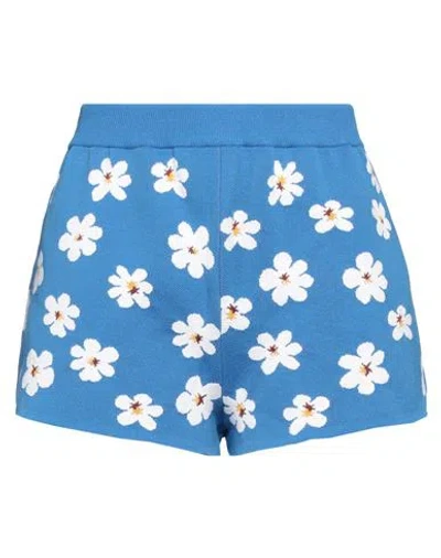 Marni Woman Shorts & Bermuda Shorts Blue Size 10 Polyamide, Viscose, Polyester