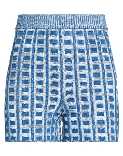 Marni Woman Shorts & Bermuda Shorts Blue Size 8 Cotton