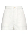 Marni Woman Shorts & Bermuda Shorts Ivory Size 8 Polyamide, Linen, Cotton In White