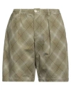 Marni Woman Shorts & Bermuda Shorts Military Green Size 14 Cotton, Linen In Green